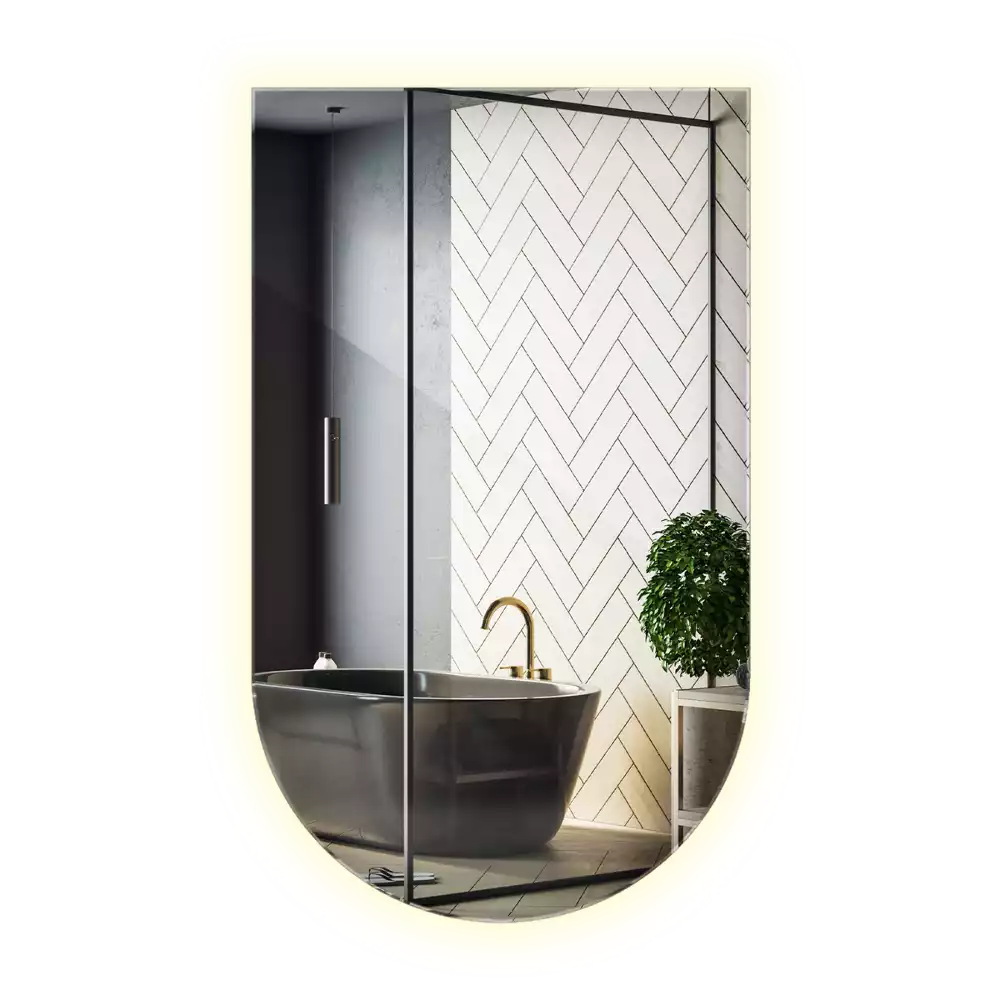 Lustro łukowe z podświetleniem LED