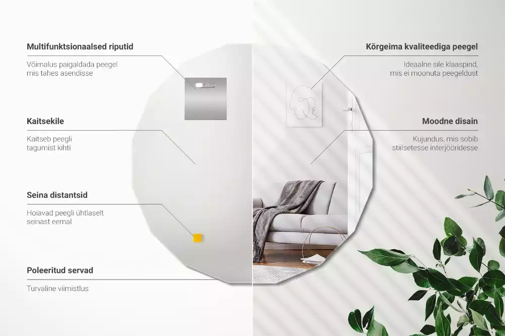 Lustro geometryczne oryginalny design